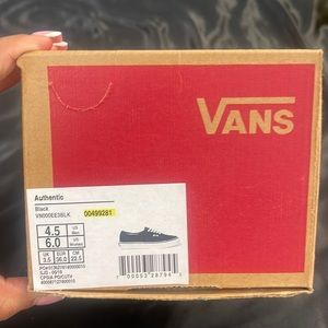 black vans! only worn once
